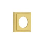 BUR152SB - 52X52mm SB Stepped Square Outer Rose For Levers And T&R