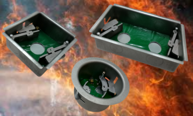 Metal fire rated boxes