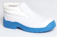 REDBACK Sky Microfibre Slip on Boot White S2 SRC (with Blue Sole)