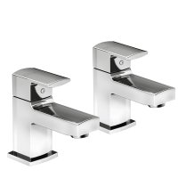 Tucker French Hampstead Bath Pillar Tap (Pair) Chrome