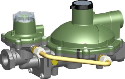 2e traps drukreg. 30-50mbar Q:25 kg/h met OPSO+PRV 1/2Fx3/4F