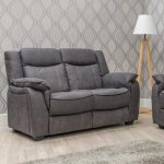 Argentina Fabric 2-Seater Sofa - Charcoal 2