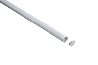EXTRUSION, circular, 24mm, Aluminium, 2m