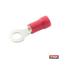 Ring Terminal Red 6.5mm Stud (Pack of 100)