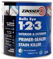 Zinsser Bulls Eye 1-2-3 Primer Sealer 2.5Ltr