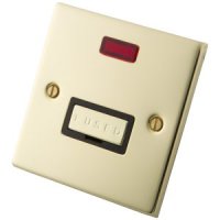 Polished Brass 13A Unswitched Spur Neon 6052-041