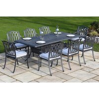 Florence Cast Aluminium Rectangular 8 Seater Set
