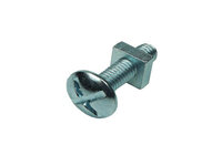 Roofing Bolts Nuts M6 x 30mm Plated