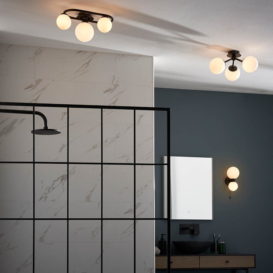 Endon Pulsa Black Ceiling Light