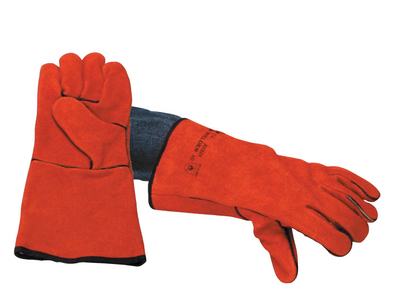 Red Welders Gauntlet Glove (Pair)