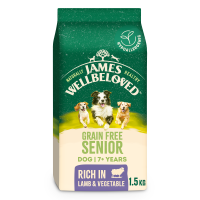 James Wellbeloved Senior Dog Grain Free Rich in Lamb and Vegetables Dry Food 1.5kg DL11G