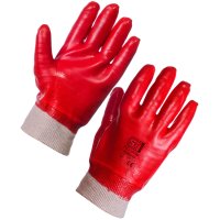 PVC DIP KNIT WRIST GLOVES - ABRASION LEVEL 4