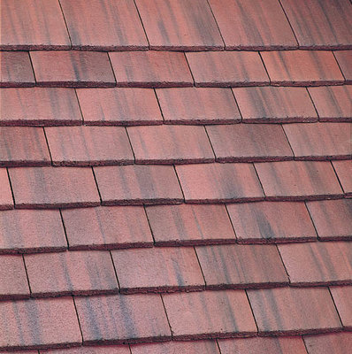 Plain Eave Roof Tile Old English Dark Red