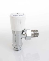 Myson 15mm Fullflow Lockshield Angle Valve Chrome Plated