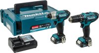 Makita 10.8V CLX202AJ Lithium Ion Twin Pack