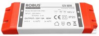 VEGAS 60W, 12V, IP20 constant voltage driver, non dimmable