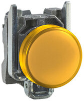 LED Panel Mount Indicator, Orange, 240 VAC, 22 mm, IP66, NEMA 4X, NEMA 13