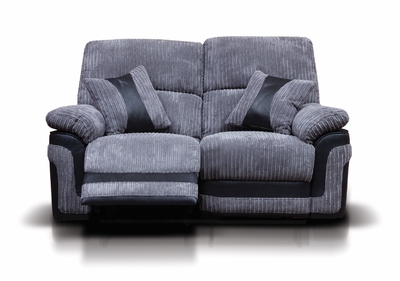 Ashmore Grey Black Recliner 2