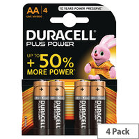 Batteries Duracell AA-Type MN1500 Pkt 4