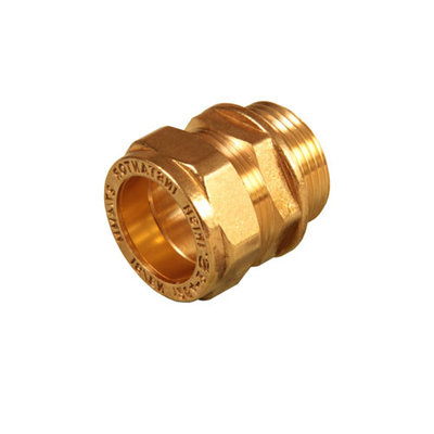 311 Brass Straight Coupler Fitting (1")