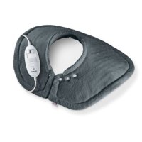 The Shoulder & Neck Heat Pad has a grey fleece fibre heating pad.