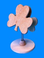 Wooden Shamrock Desk Clip