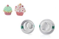 3D CUTTER CUP CAKES, 2 Set, Small: 23x25 mm Large: 27x34 mm