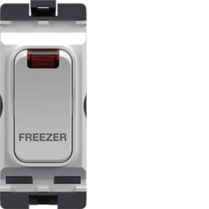 Hager Sollysta 20A DP Gridswitch + Neon "Freezer" White WMGSDP2N/FRE