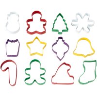 WILTON : CHRISTMAS CUTTER SET : SET OF 12