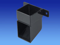 Wavin SquareLine Downpipe Shoe Black T8832BK