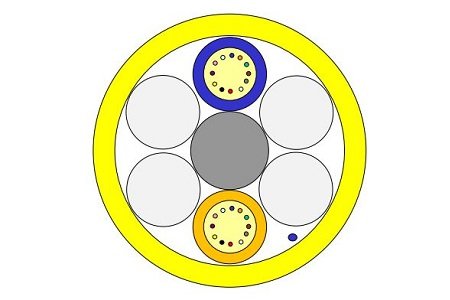 &micro;Glasvezelkabel MiDia Micro GX 24 OV (2x12f) G657A1