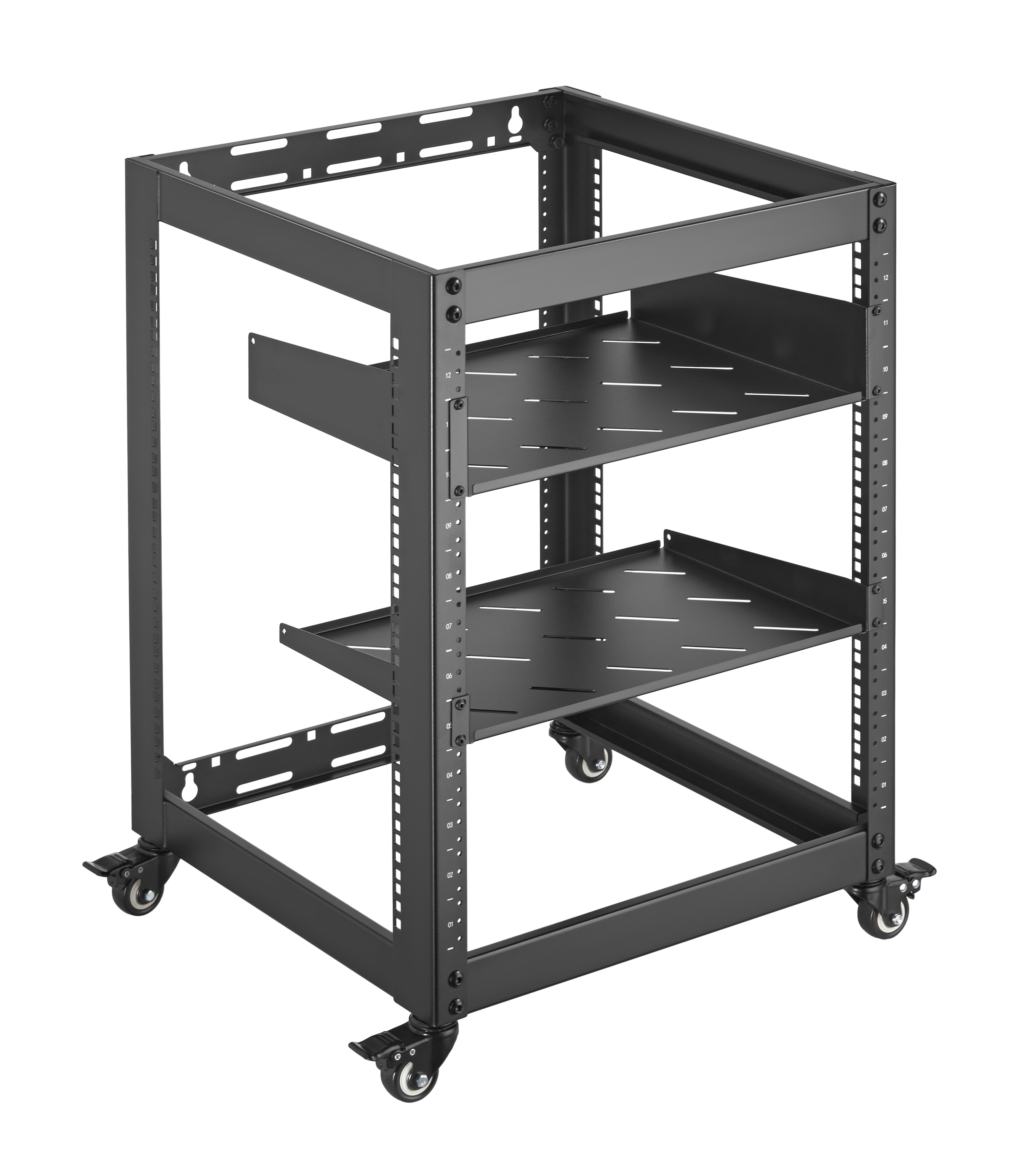 Revez 12U Open Frame AV Skeleton Rack SKEL-12U