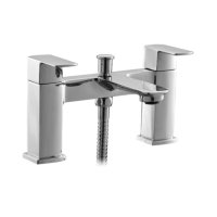 Tucker French Exelby Bath Shower Mixer Tap + Kit (Two Taphole) Chrome