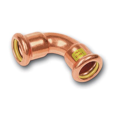 Perskoppeling gas bocht 90&deg; &Oslash;12FF