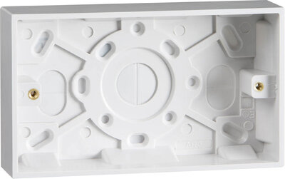 Twin Pattress Box 25mm White