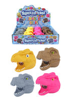 Squeeze Dino Head With Beads.