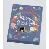 Wreath design empty advent calendar - 24 choc - 10pcs