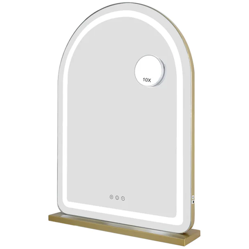 Hollywood Arch Vanity Mirror Gold