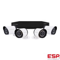 ESP ESPSHDV4KB4W1TB | 4CH HD 1TB DVR & Bullet Camera Kit White