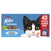 Felix Cat Pouch Original Fish Selection in Jelly 85g 40pk x 1