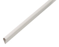 Alberts Clip Profile White PVC 15mm 2 Metre 484866