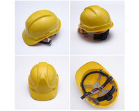 Harden 780602 Yellow Safety Helmet Adjustable C/W Chin Strap