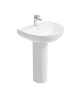 HORIZON 55CM 1TH ROUND BASIN & FULL PEDESTAL