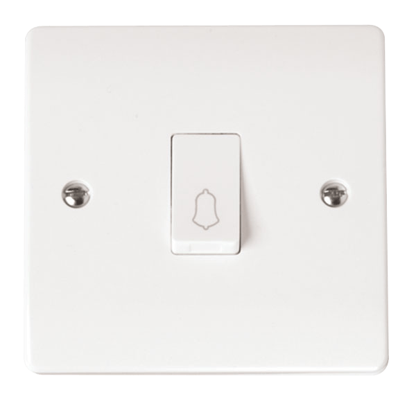 Click Mode 1G 1W Retractive Switch "Bell" White CMA027