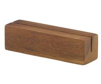 Acacia Wood Sign Holder 9 x 3 x 3cm