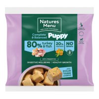 Natures Menu Frozen Puppy Complete and Balance 80-20 Nuggets Turkey & Fish With Vegetables 1kg