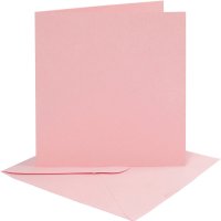 Cards & Envelopes - Pink (4pk)