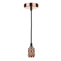 1 LIGHT E27 COPPER SUSPENSION