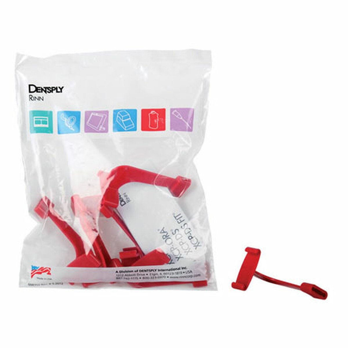 Dentsply Sirona XCP Color-Coded Bitewing Biteblocks Film Horizontal 2 / Red - DMI Ireland's Leading Dental Supplier - Next Day Delivery