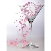 Pearl Bead Garland Pink - 2m